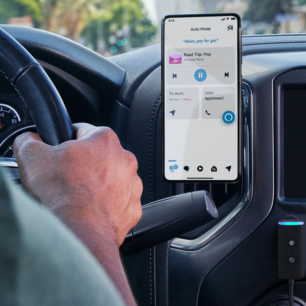 Голосовой помощник для автомобилей. Amazon Echo Auto 2nd Gen купить в ...